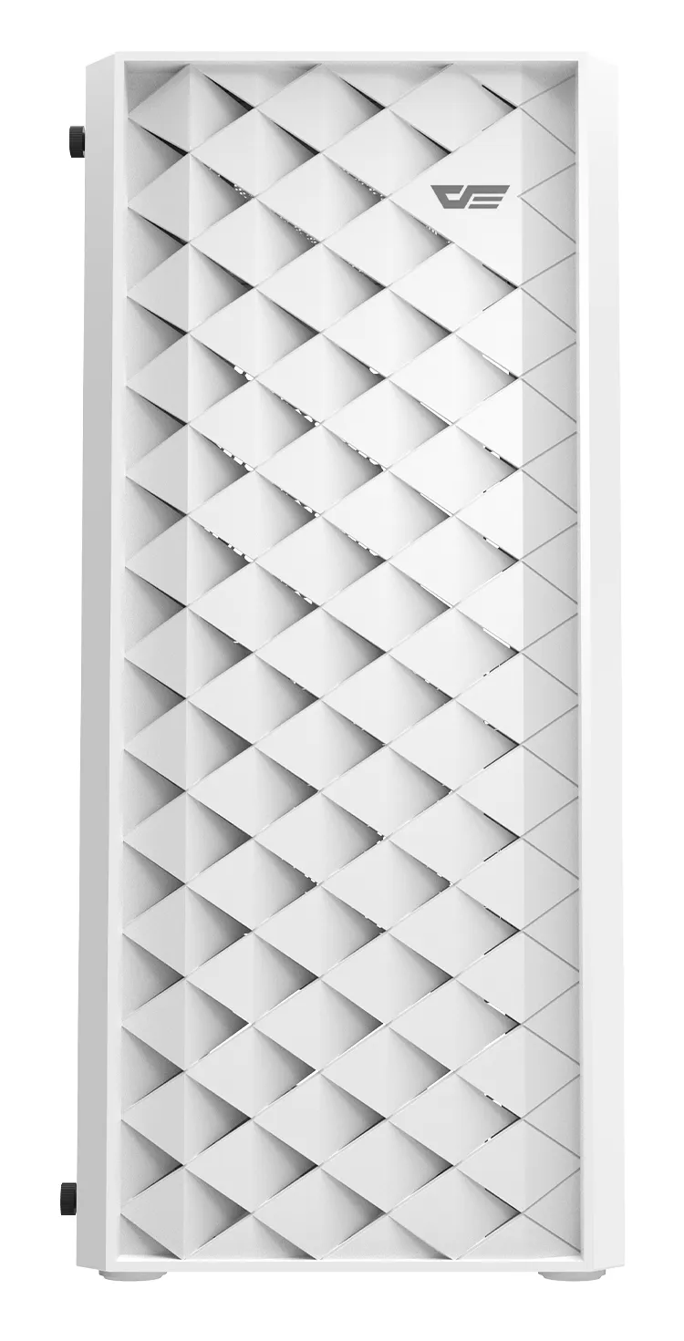 DARKFLASH DK351 Midi-Tower Case with window and RGB lighting, White