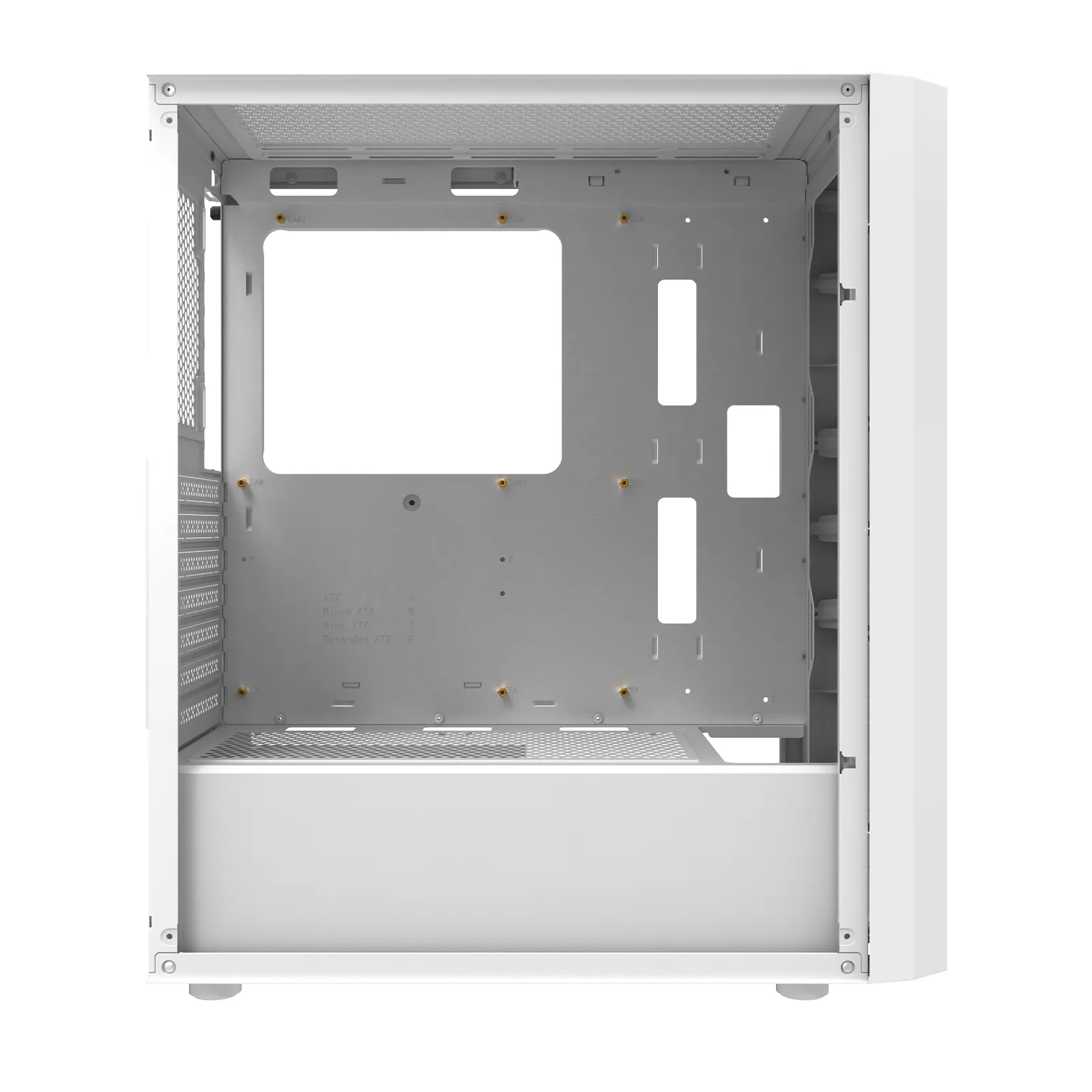 DARKFLASH DK351 Midi-Tower Case with window and RGB lighting, White
