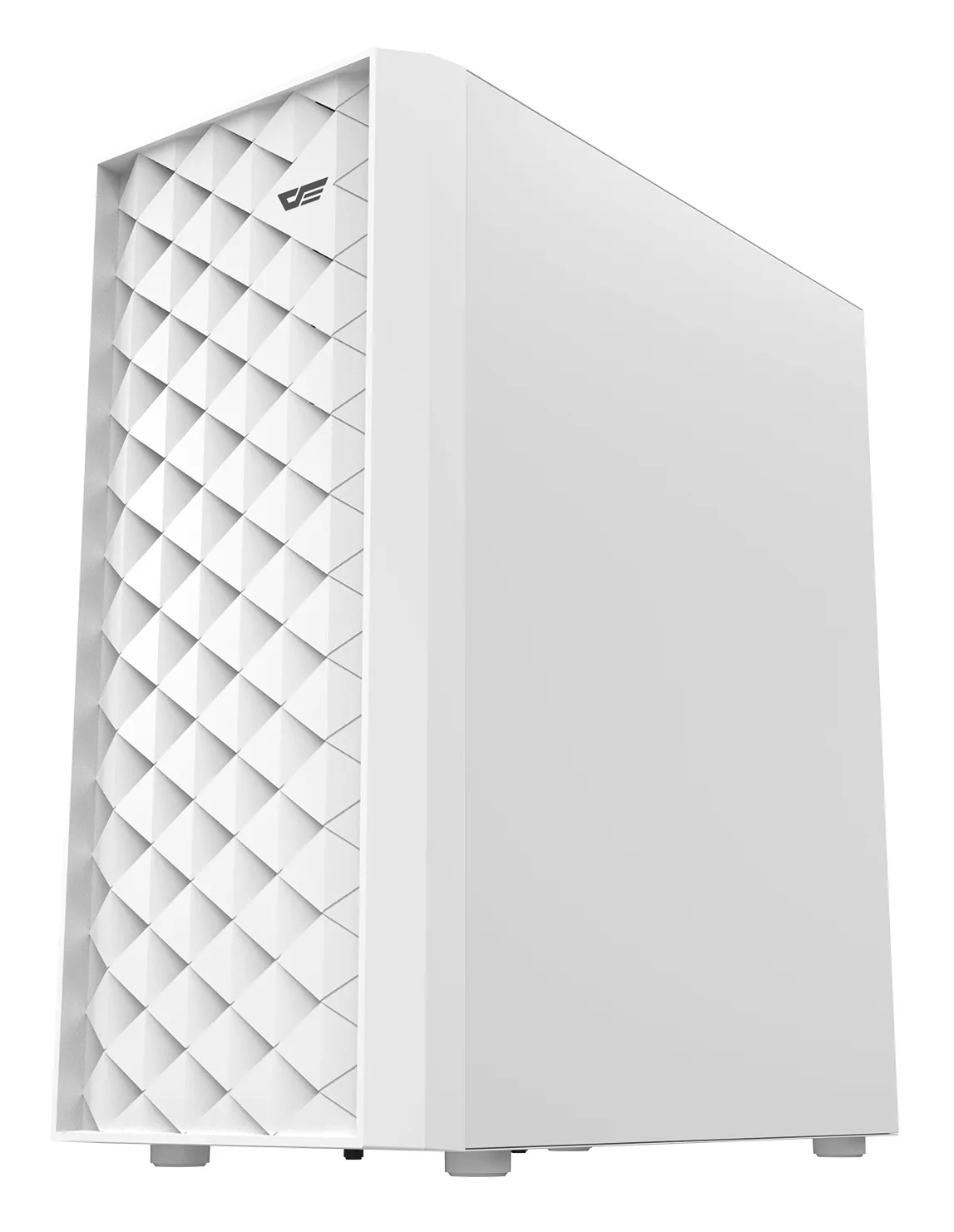DARKFLASH DK351 Midi-Tower Case with window and RGB lighting, White