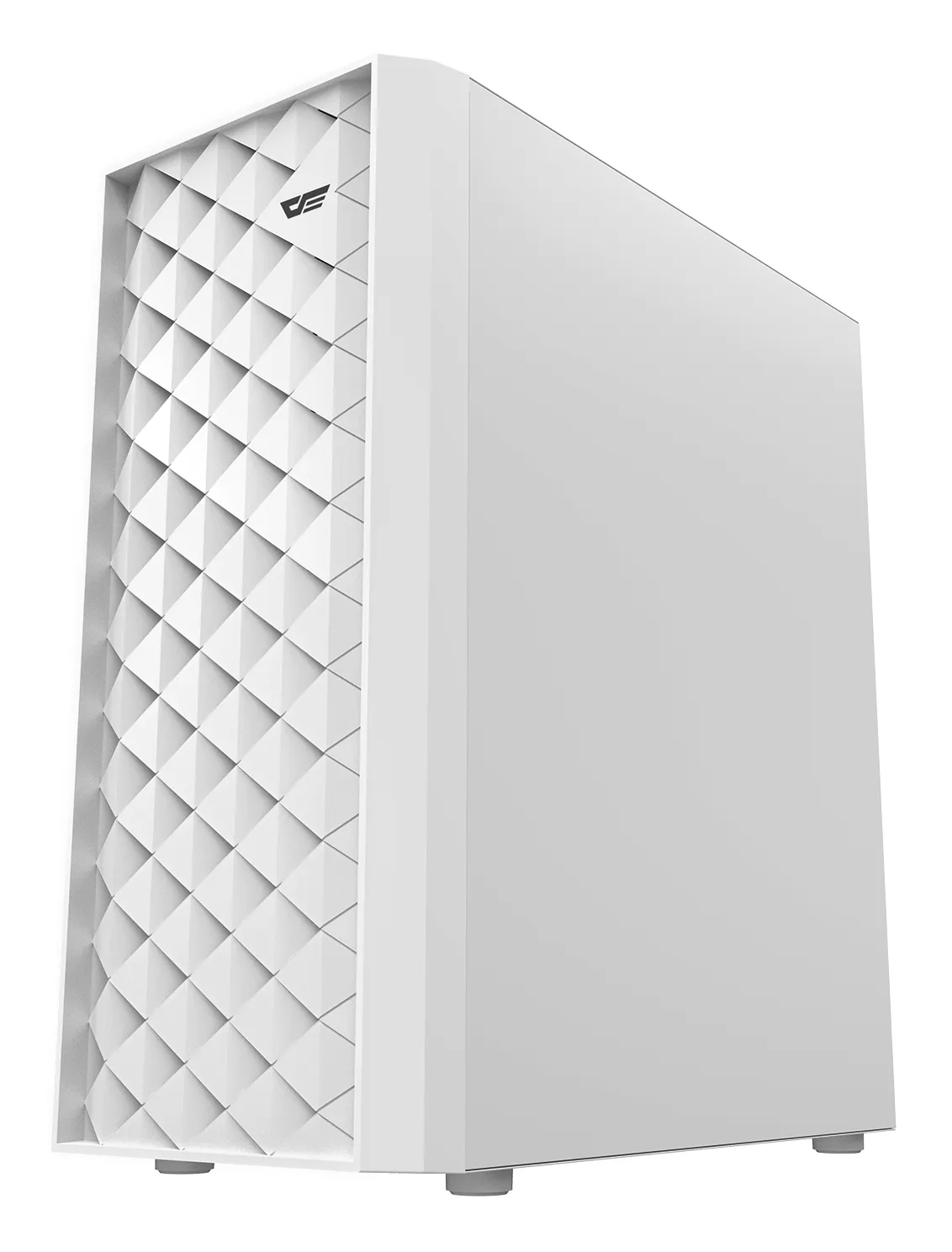DARKFLASH DK351 Midi-Tower Case with window and RGB lighting, White
