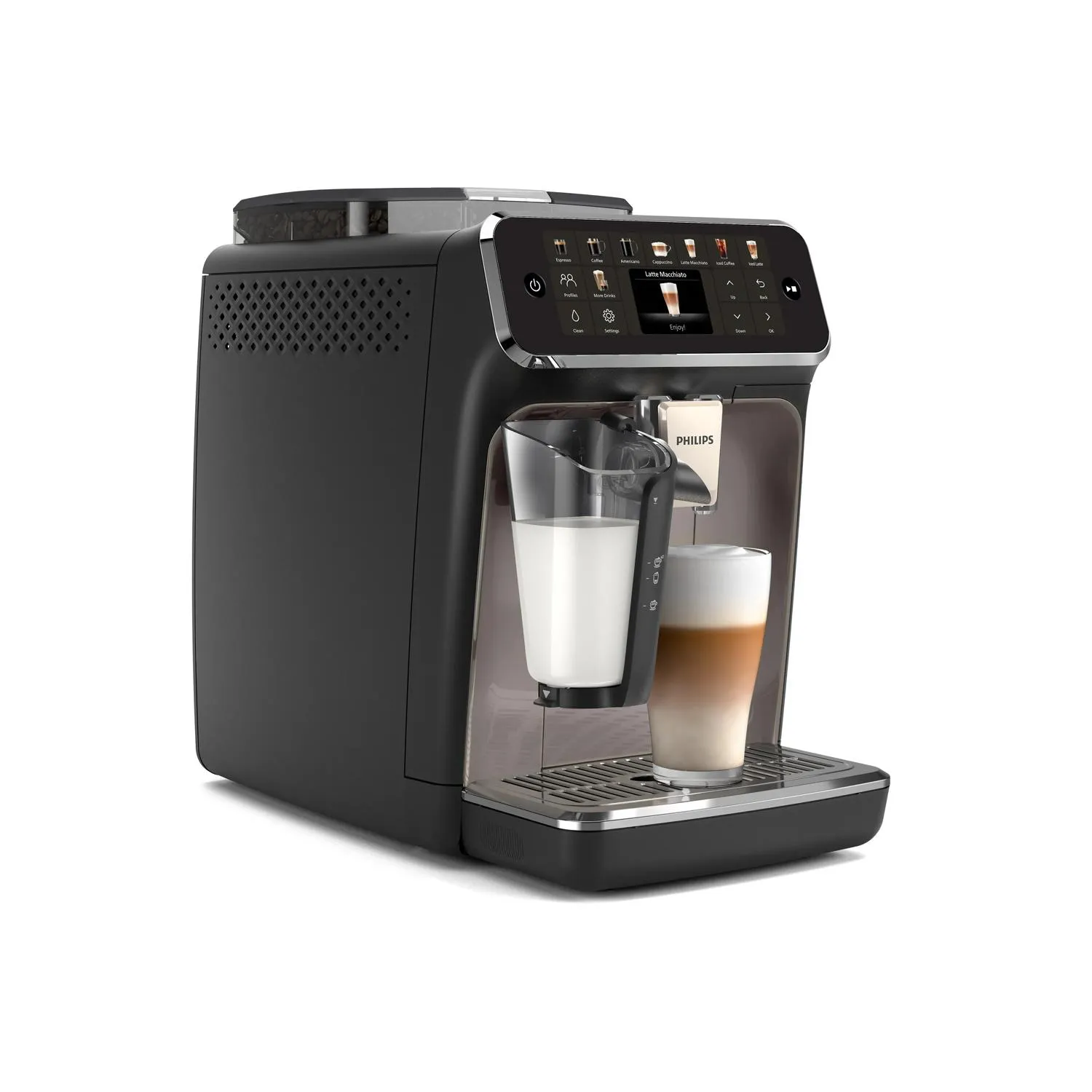 Philips Series 5500 LatteGo EP5549/70 Fully Automatic Espresso Machine, Black