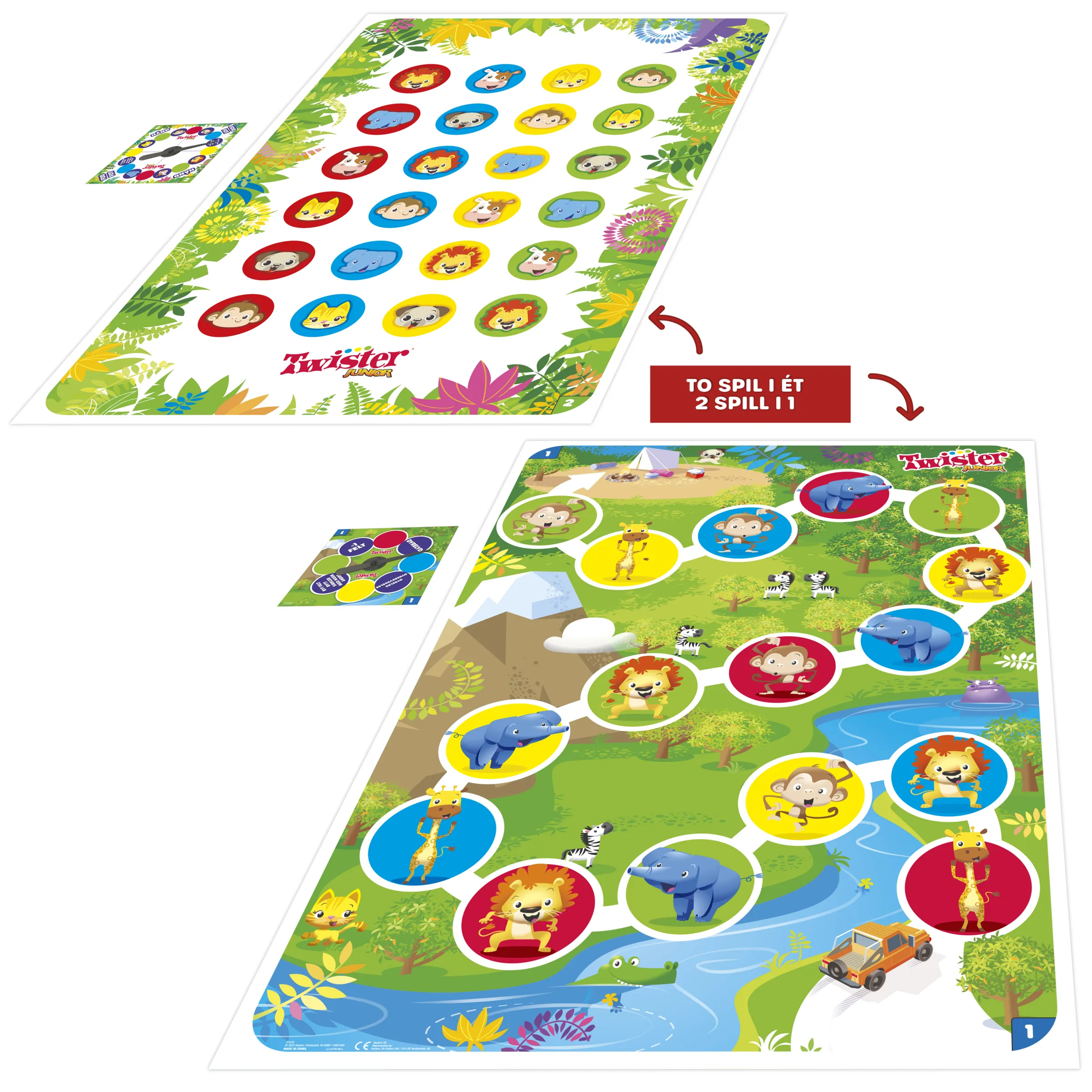 Twister Junior 2 Games in 1 (SE/FI) (DK/NO)