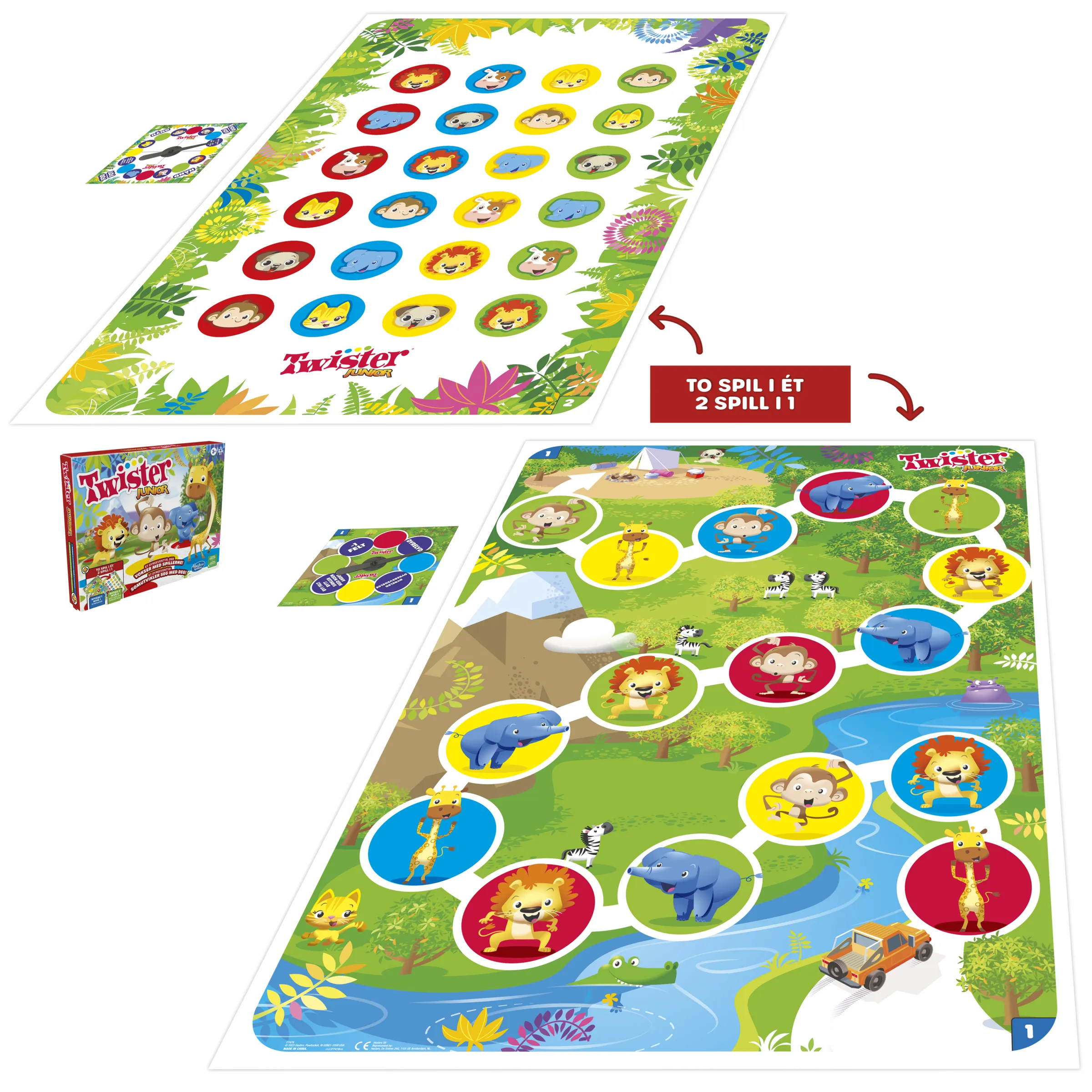 Twister Junior 2 Games in 1 (SE/FI) (DK/NO)