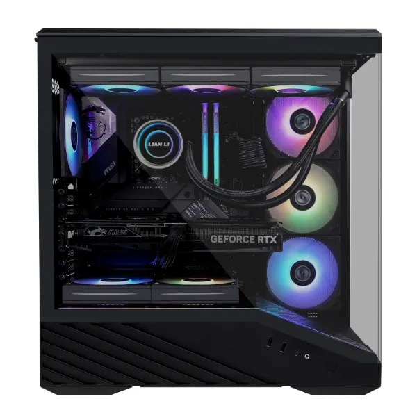 Lian Li Vector V100 RGB -miditornikotelo ikkunalla, Musta Lian Li Vector V100 RGB -miditornikotelo ikkunalla, Musta
