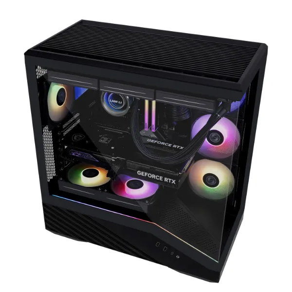 Lian Li Vector V100 RGB -miditornikotelo ikkunalla, Musta Lian Li Vector V100 RGB -miditornikotelo ikkunalla, Musta