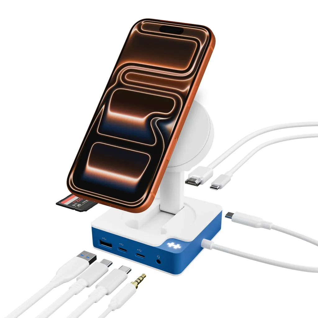 Hyper HyperDrive Flex MagCharge USB-C Hub Blue