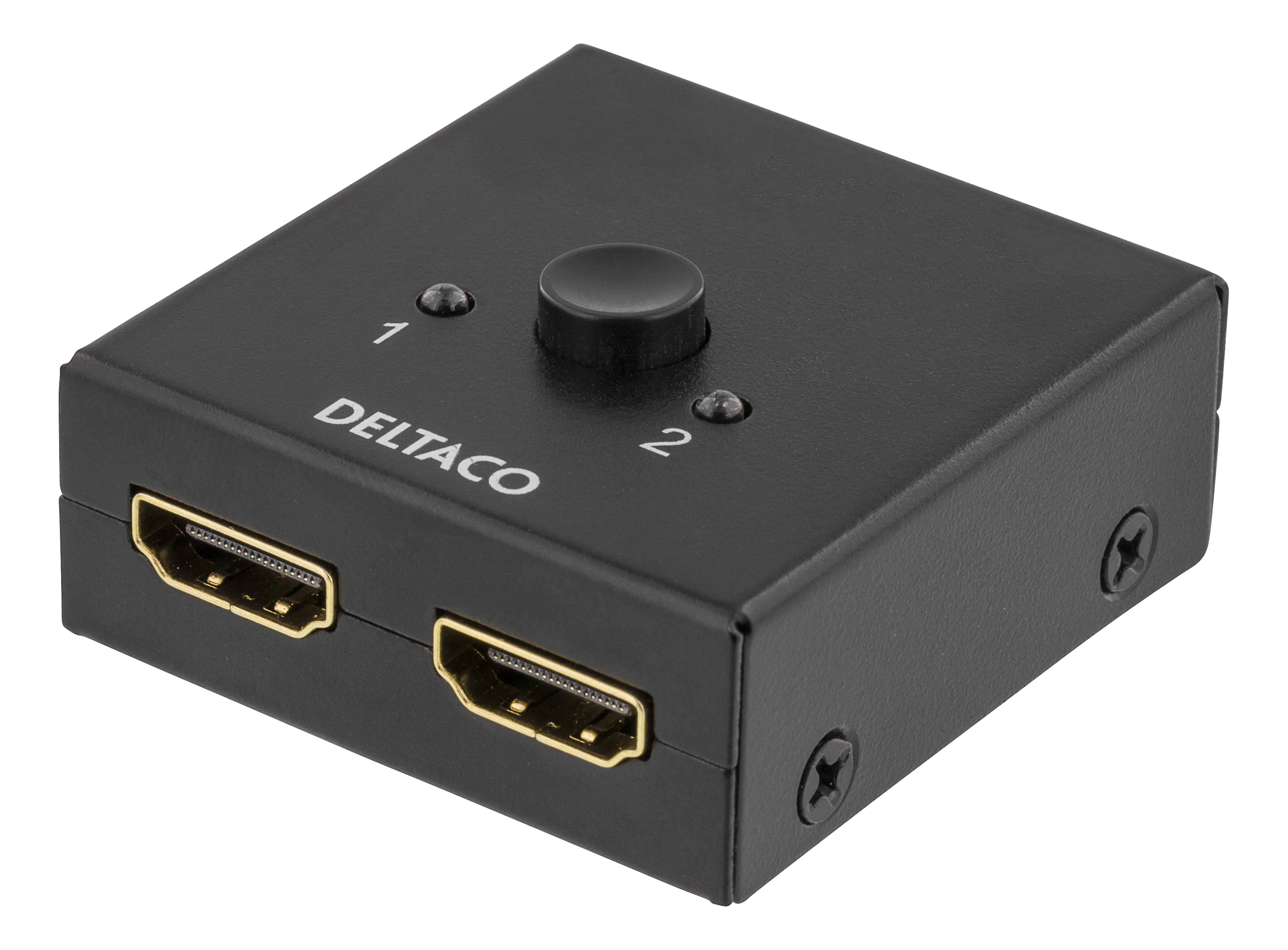 DELTACO PRIME kaksisuunt. HDMI-kytkin, 1-2 tai 2-1, manuaalinen, mu DELTACO PRIME kaksisuunt. HDMI-kytkin, 1-2 tai 2-1, manuaalinen, mu