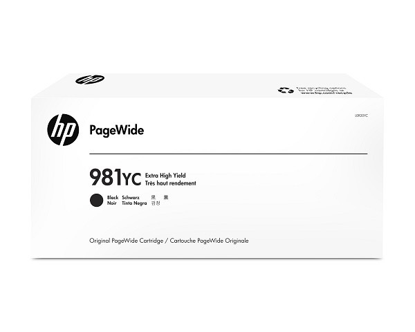 HP PageWide 981YC Extra High Yield -mustekasetti, 372 ml, musta