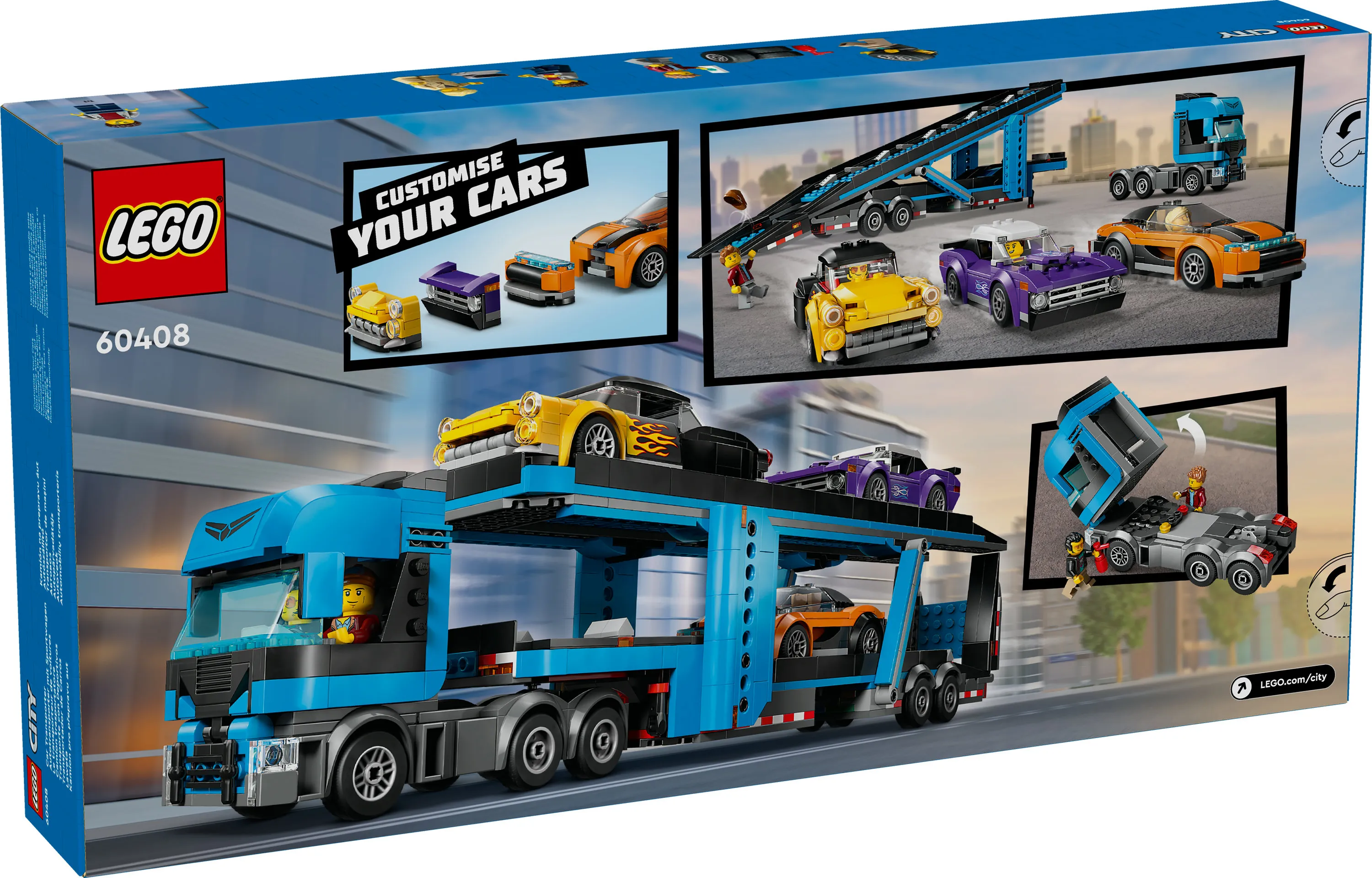 LEGO City Sports Car Transporter Truck 60408
