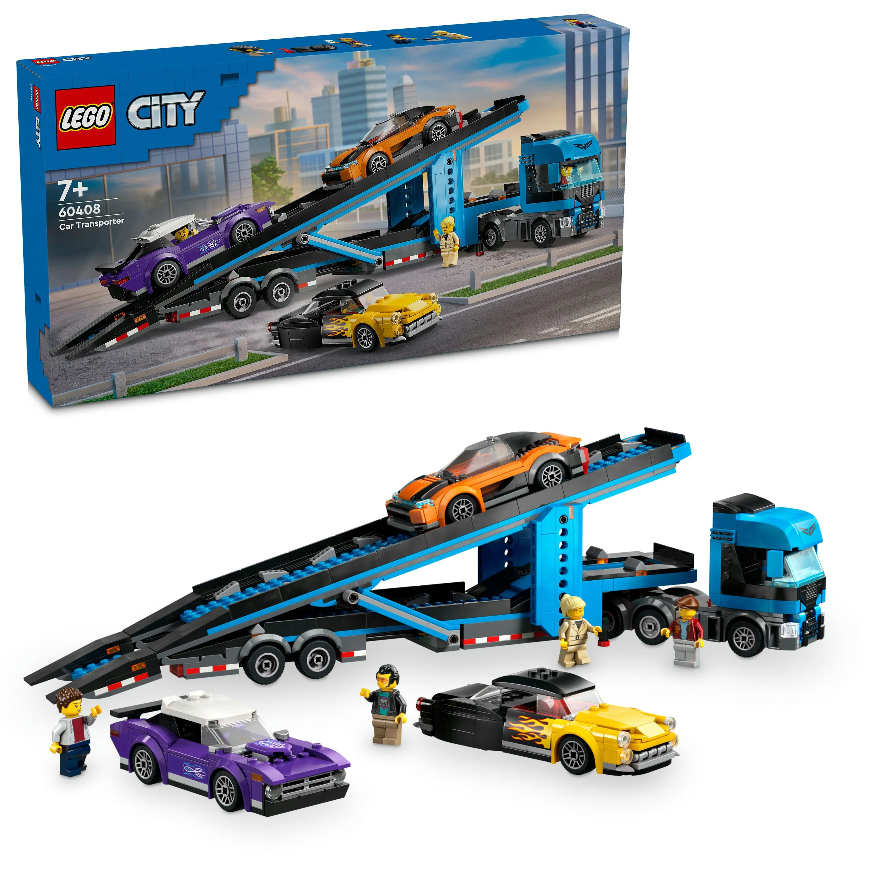 LEGO City Sports Car Transporter Truck 60408