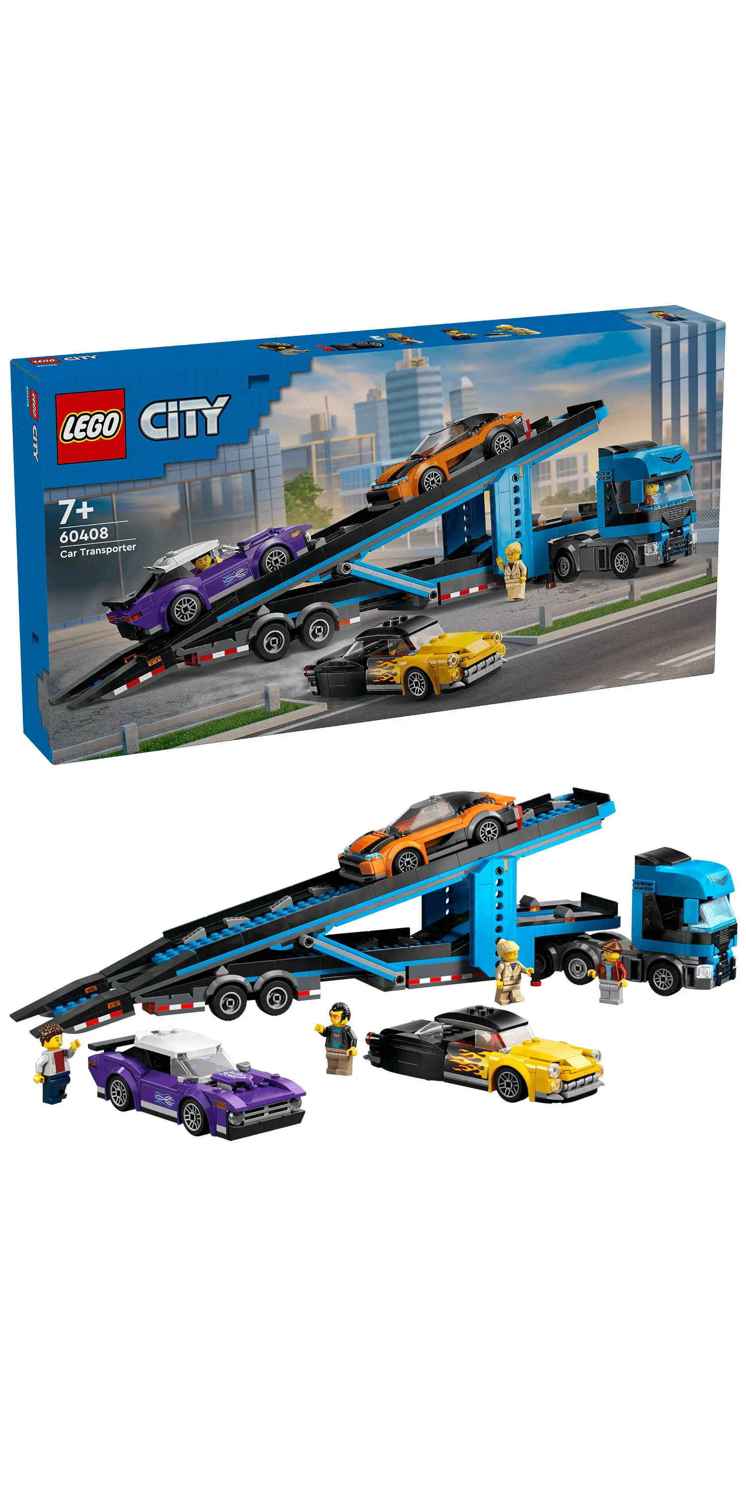 LEGO City Sports Car Transporter Truck 60408