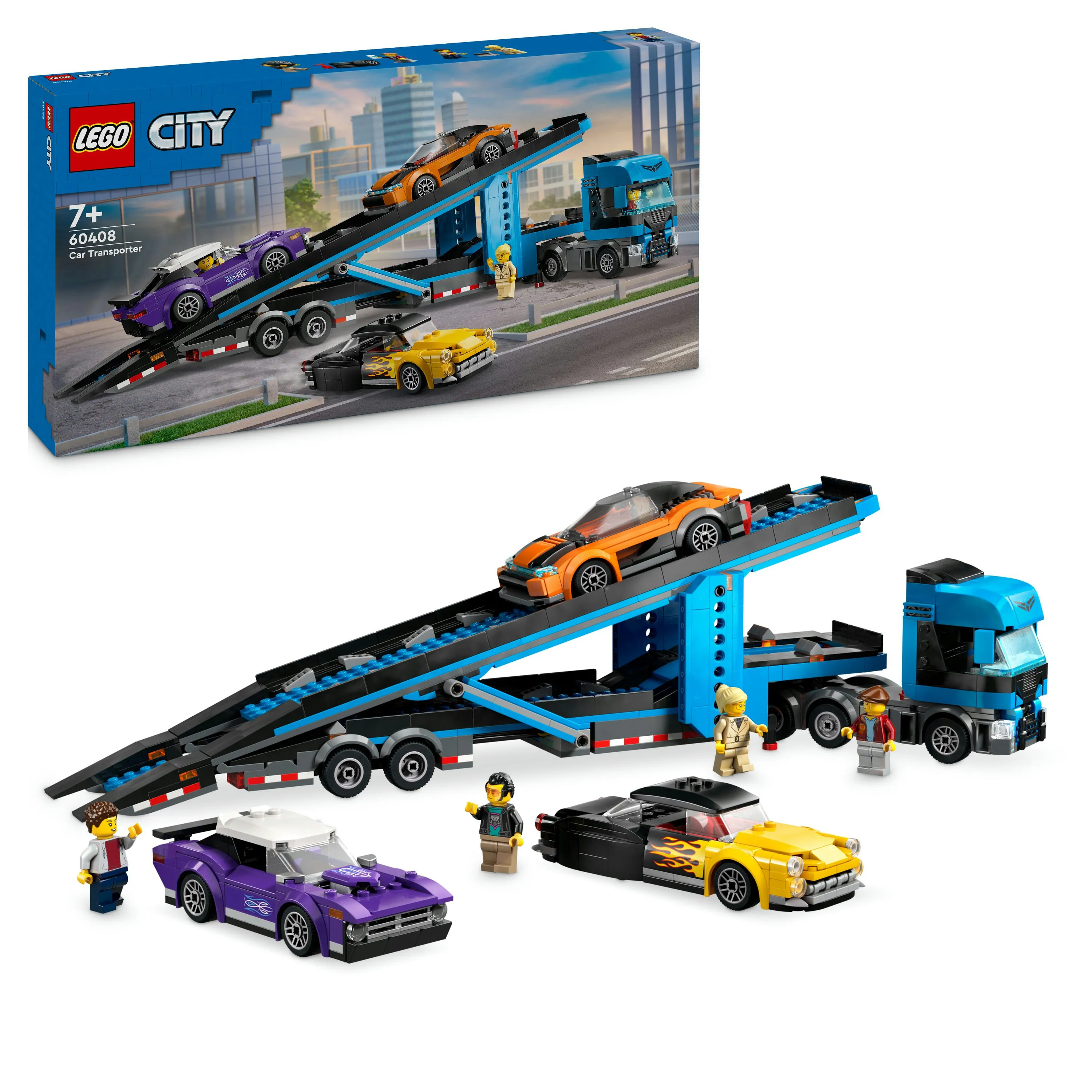 LEGO City Sports Car Transporter Truck 60408