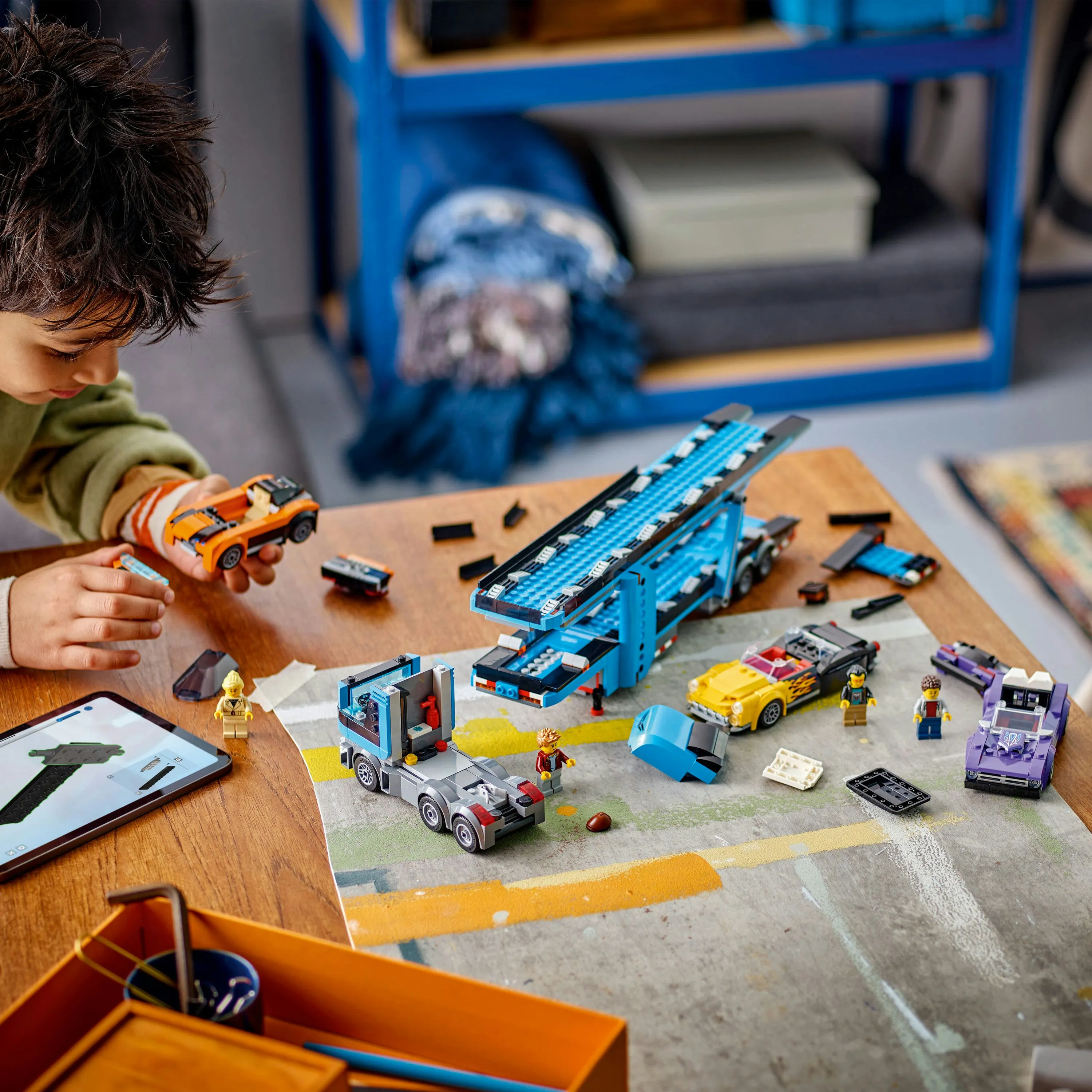 LEGO City Sports Car Transporter Truck 60408