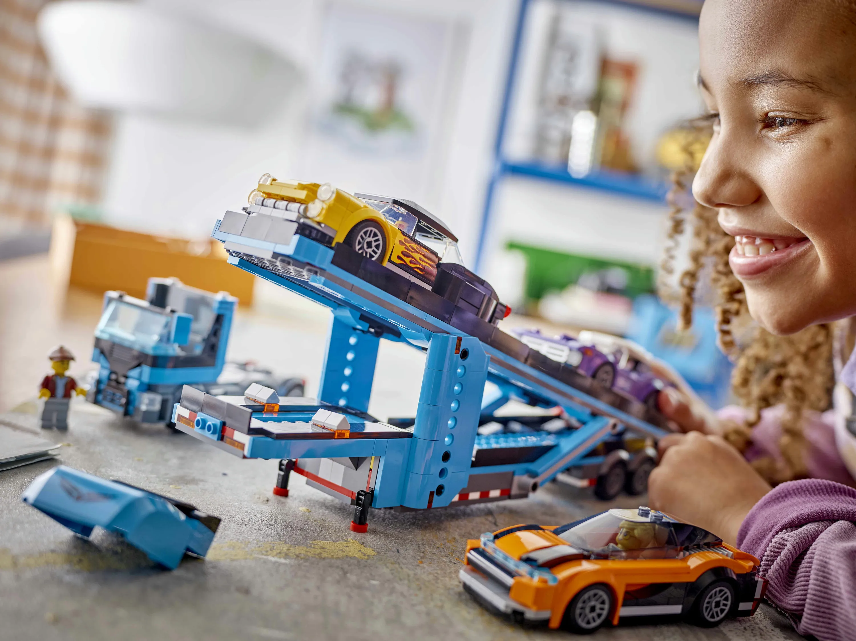 LEGO City Sports Car Transporter Truck 60408