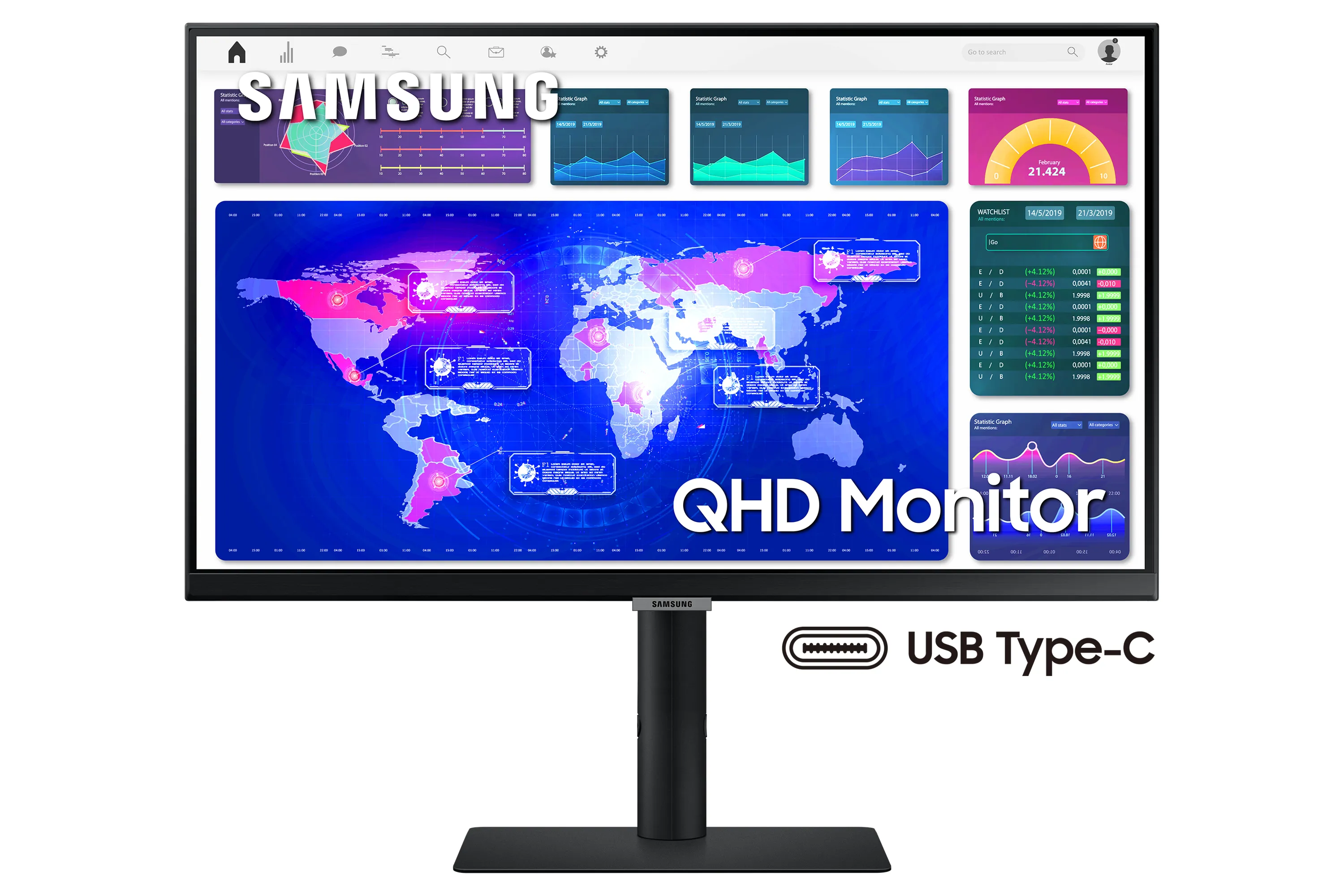 Samsung 24&quot; S24A600P, QHD, IPS - monitor