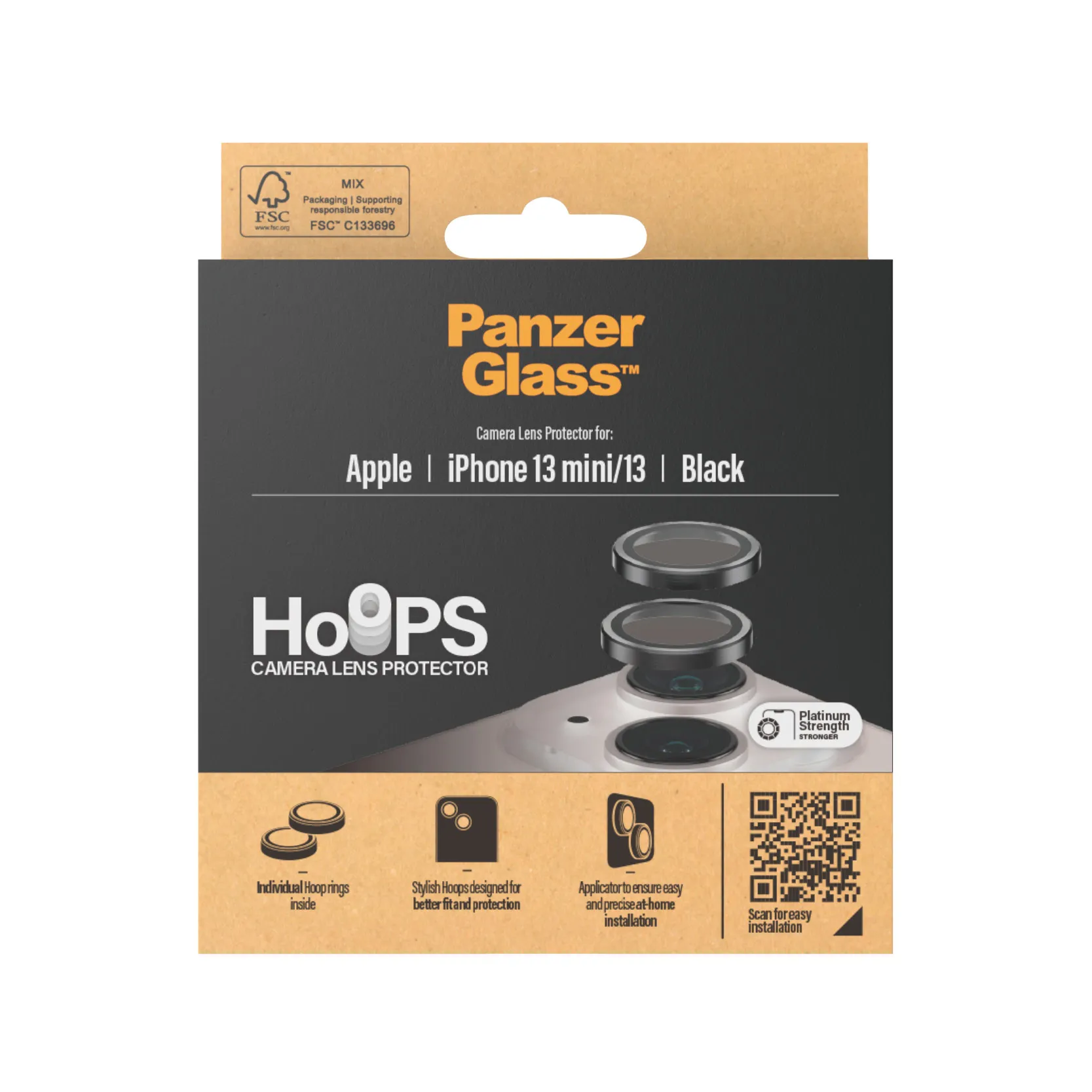 PanzerGlass Hoops, iPhone 13 / 13 mini -kameran linssinsuoja