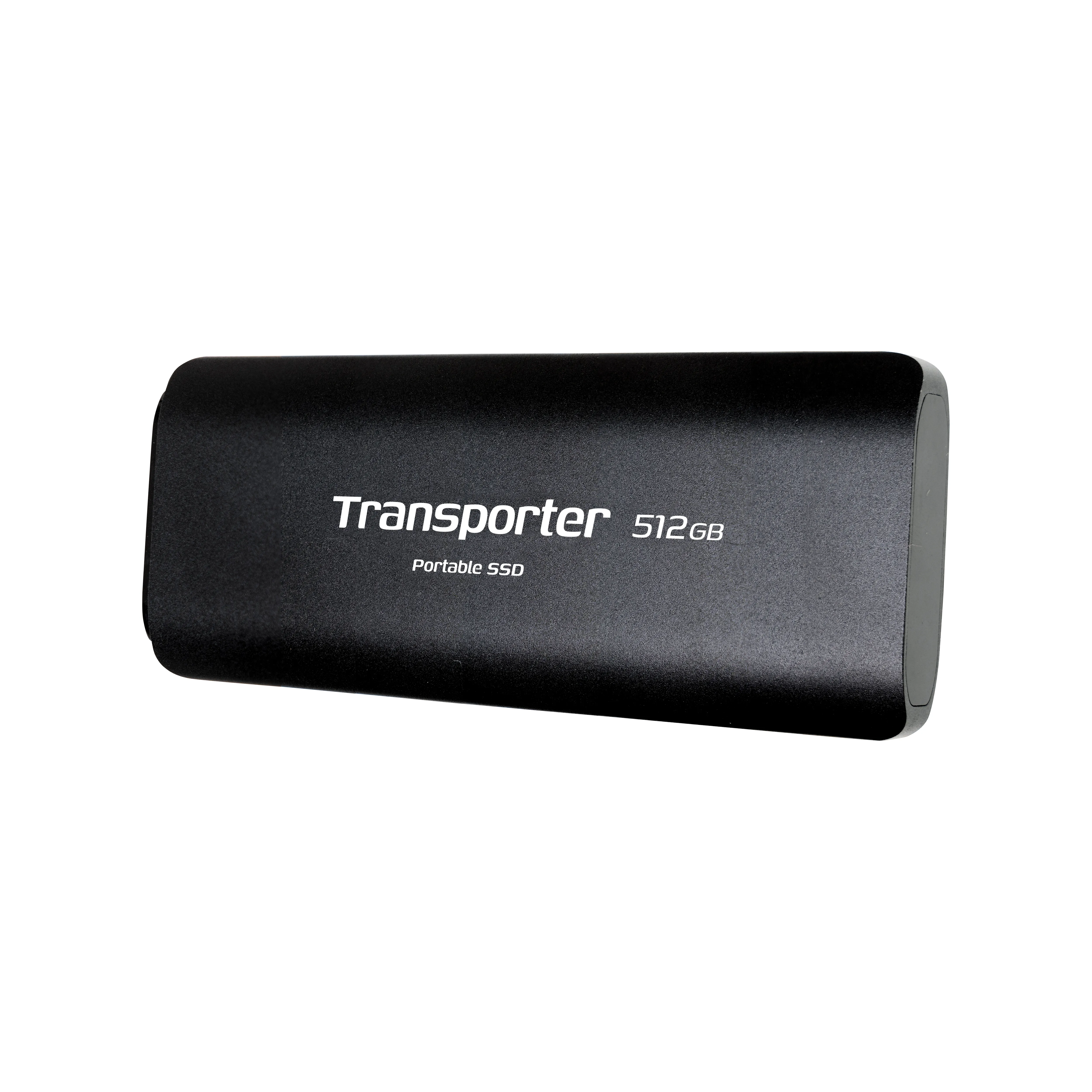 Patriot Transporter Portable SSD 512 GB, External SSD (black, USB-C 3.2 Gen 2)
