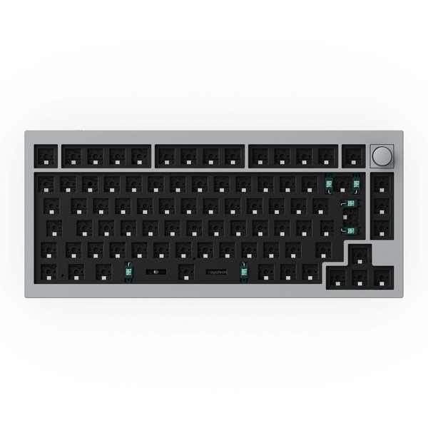 Keychron Q1, QMK/VIA, Barebone Knob, Blue, Hot Swap 75% - wireless gaming keyboard