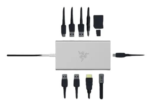 Razer USB-C Dock - 11-Port USB-C Hub Mercury