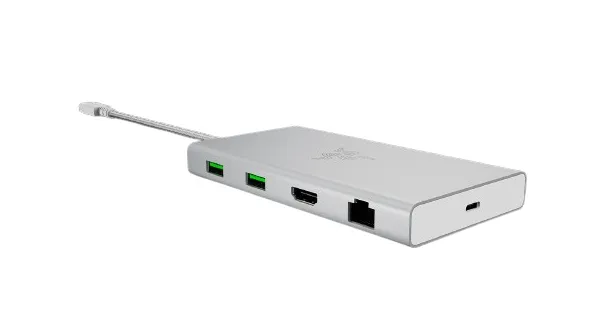 Razer USB-C Dock - 11-Port USB-C Hub Mercury