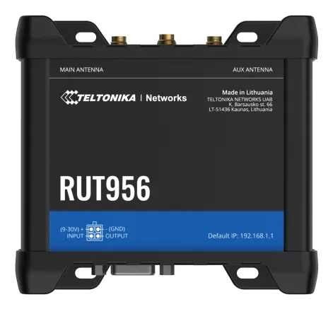 RUT956 (GLOBAL) 4G LTE ROUTER with Euro PSU
