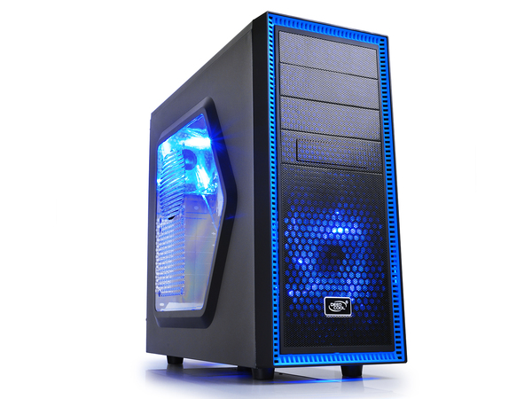 DEEPCOOL TESSERACT SW-BK - ATX Case - Blue LED