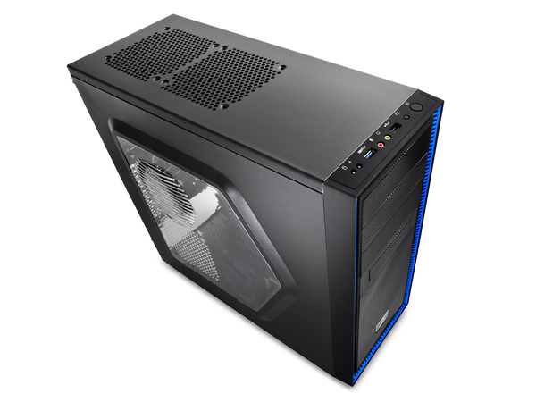DEEPCOOL TESSERACT SW-BK - ATX Case - Blue LED