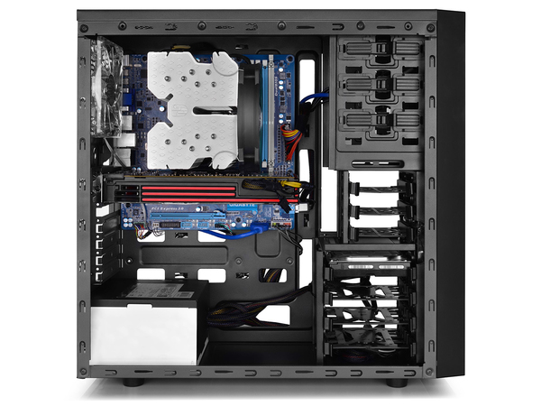 DEEPCOOL TESSERACT SW-BK - ATX Case - Blue LED