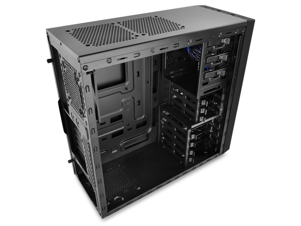 DEEPCOOL TESSERACT SW-BK - ATX Case - Blue LED
