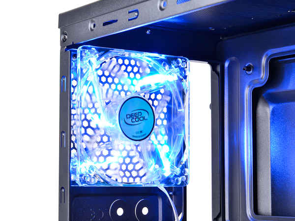 DEEPCOOL TESSERACT SW-BK - ATX Case - Blue LED