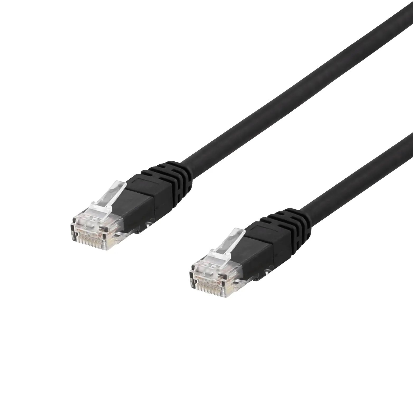 Cat6 U/UTP RJ45 1m -verkkokaapeli, musta