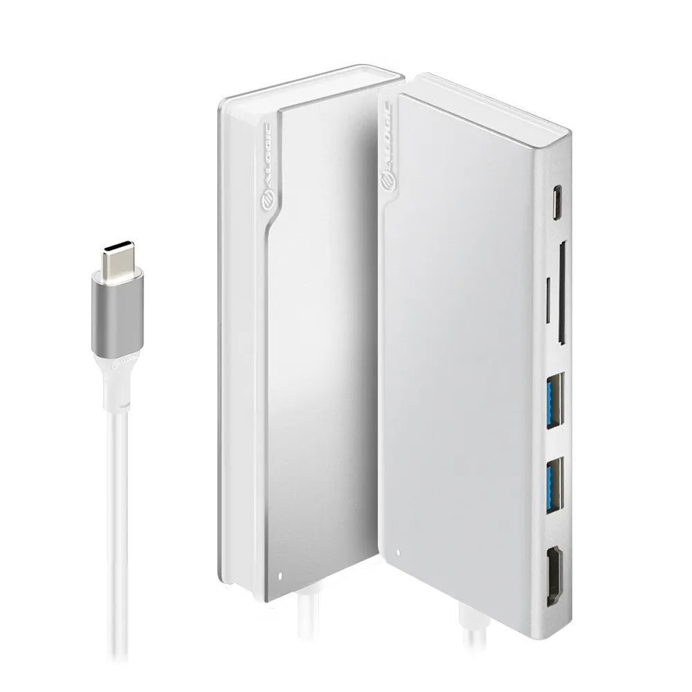 ALOGIC Ultra USB-C Dock UNI V2 - HDMI, USB, minneskortläsare samt 100W PD