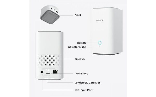Reolink Home Hub + 2x Argus 3 Ultra inc 64GB 4K  -Wifi Kamera