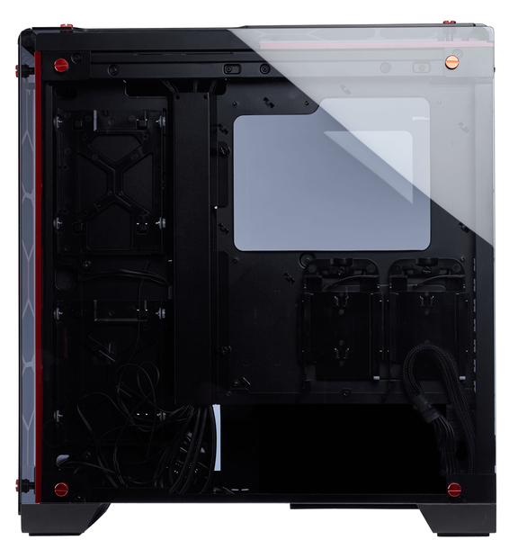 Corsair Crystal 570X Red RGB ATX Midi Tower, no PSU
