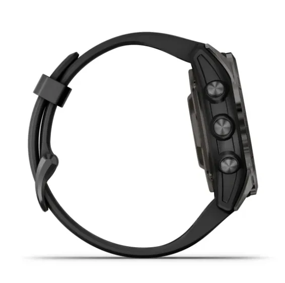 Garmin Epix Pro Gen 2 Sapphire Edition 42mm AMOLED tr&auml;ningsklocka, Carbon Grey/svart