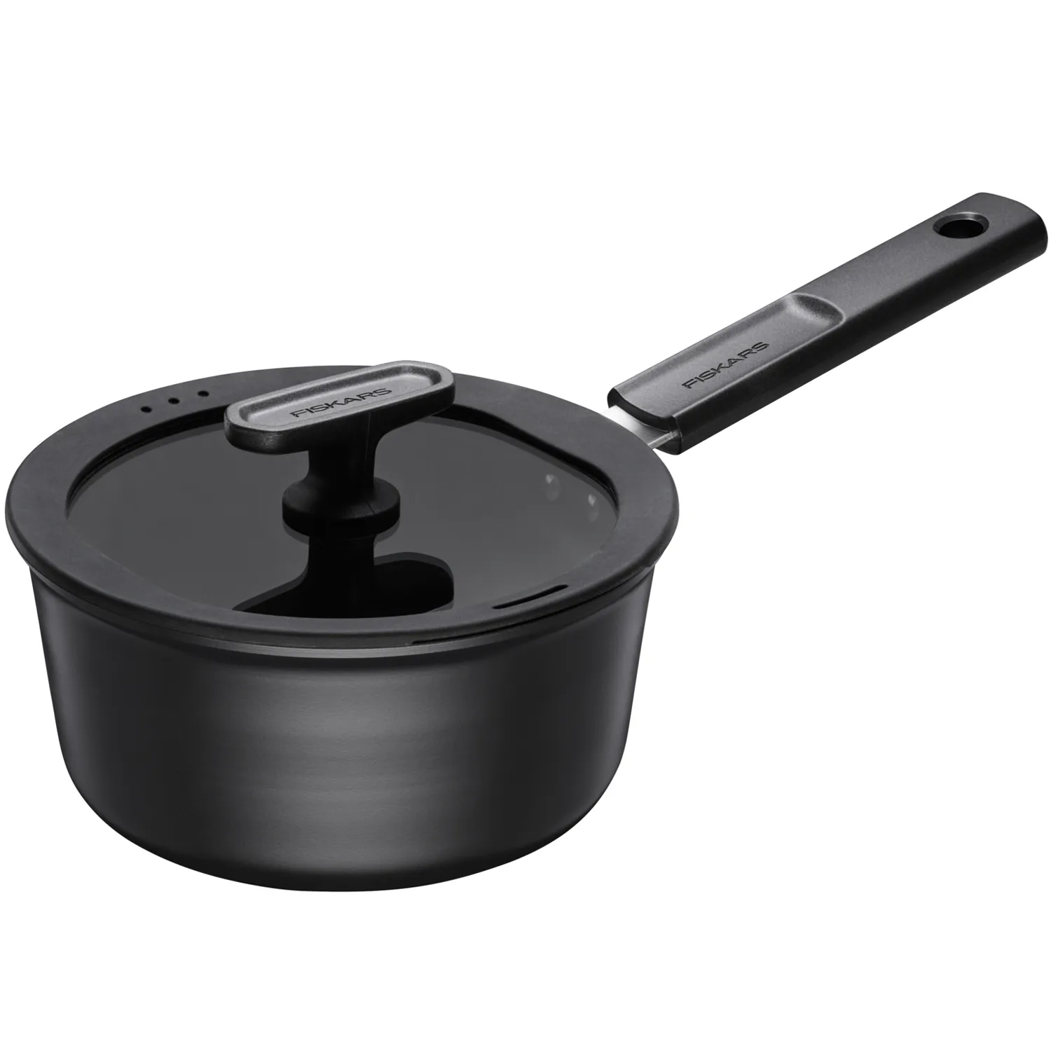 Fiskars Hard Face - saucepan with lid, 1.8 L, ceramic