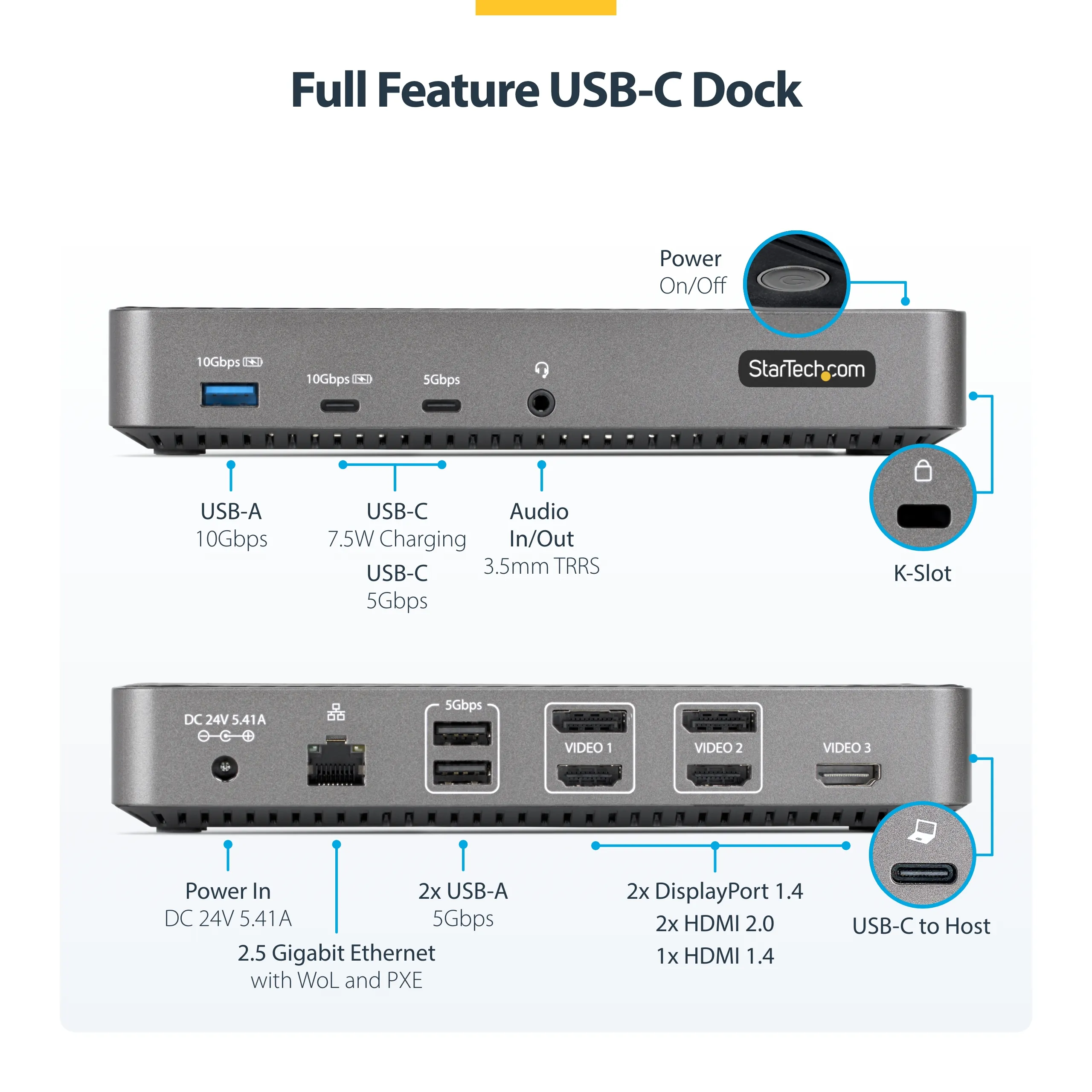 Triple Monitor Docking Station