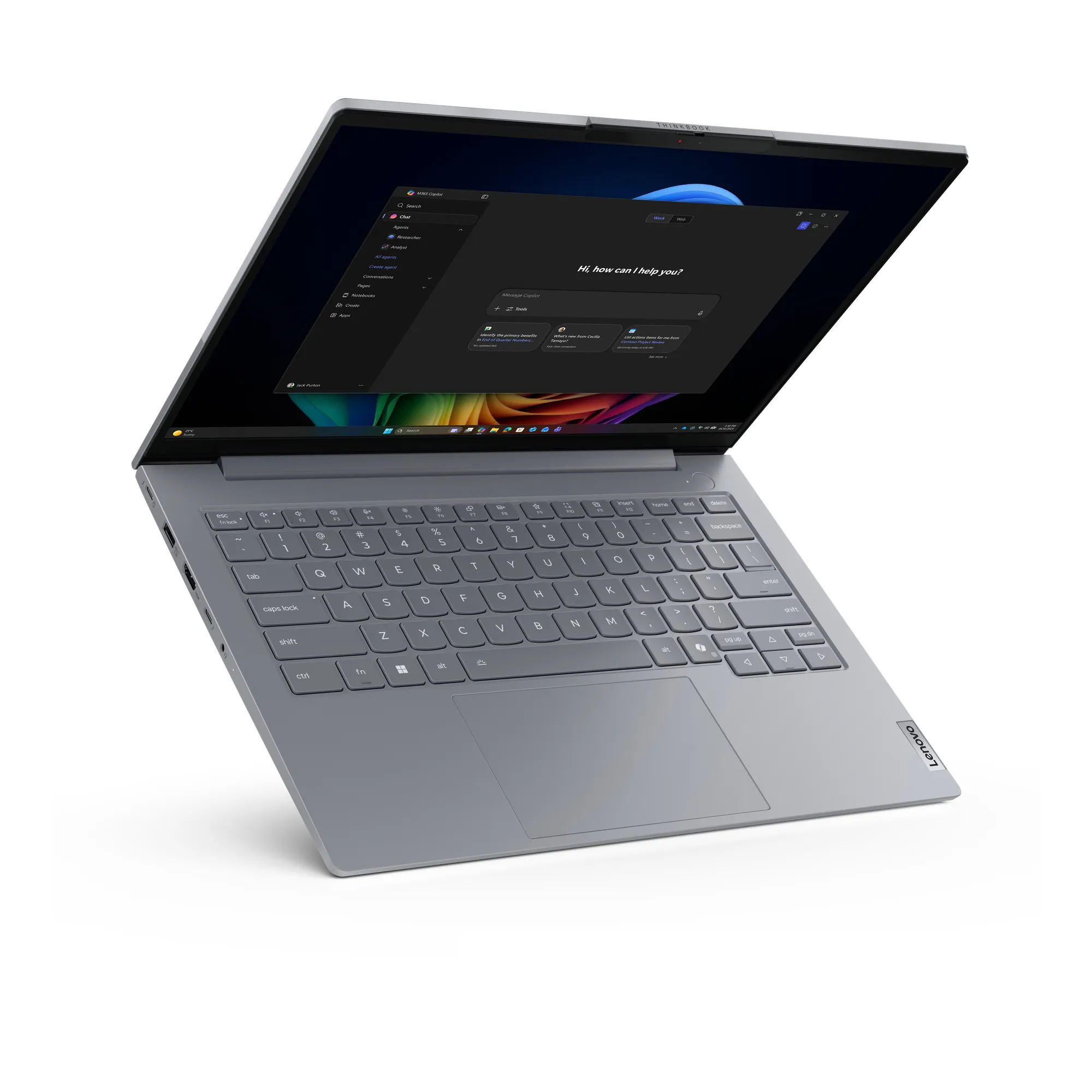 Lenovo ThinkBook 14 Gen 9 14.0" Ultra 5 325, 16 Gt, 512 Gt, Win 11 Pro -kannettava, harmaa
