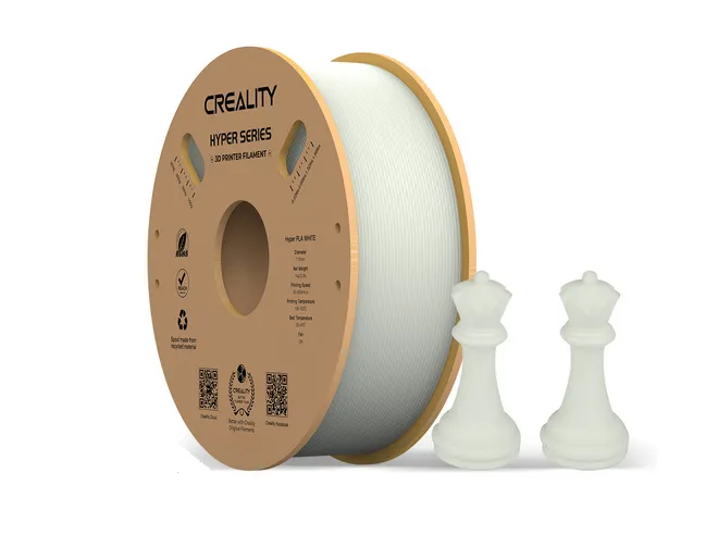 Creality Hyper PLA  .,75 mm,&auml; ​1 kg  3D-skrivarfilament, vit