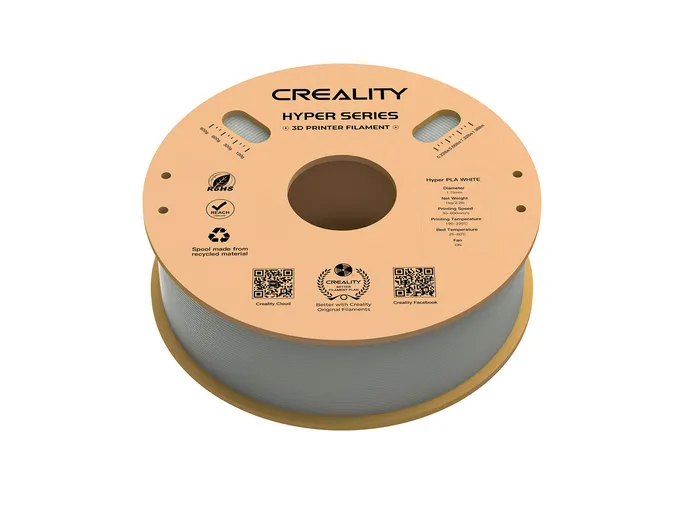 Creality Hyper PLA  .,75 mm,&auml; ​1 kg  3D-skrivarfilament, vit