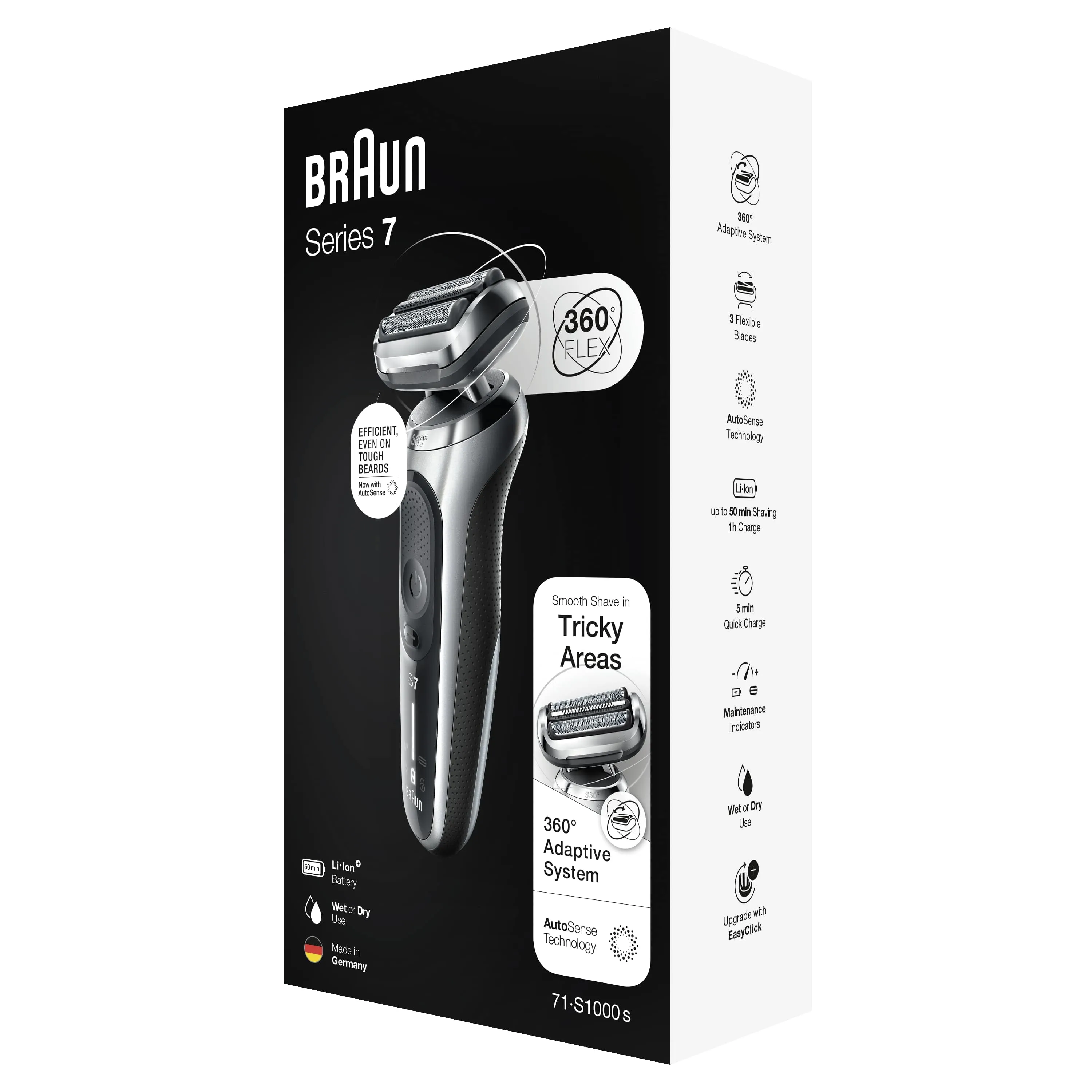 Braun Series 7 71-S1000S - shaver, Silver