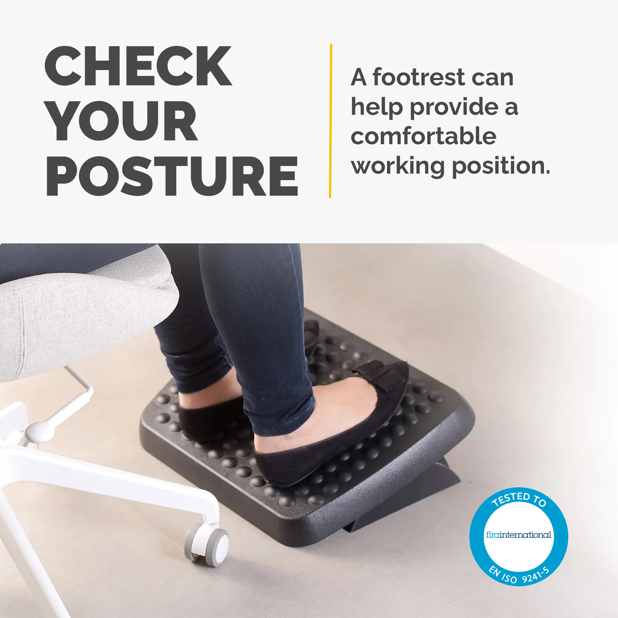 Standard Foot Rest, adjustable height
