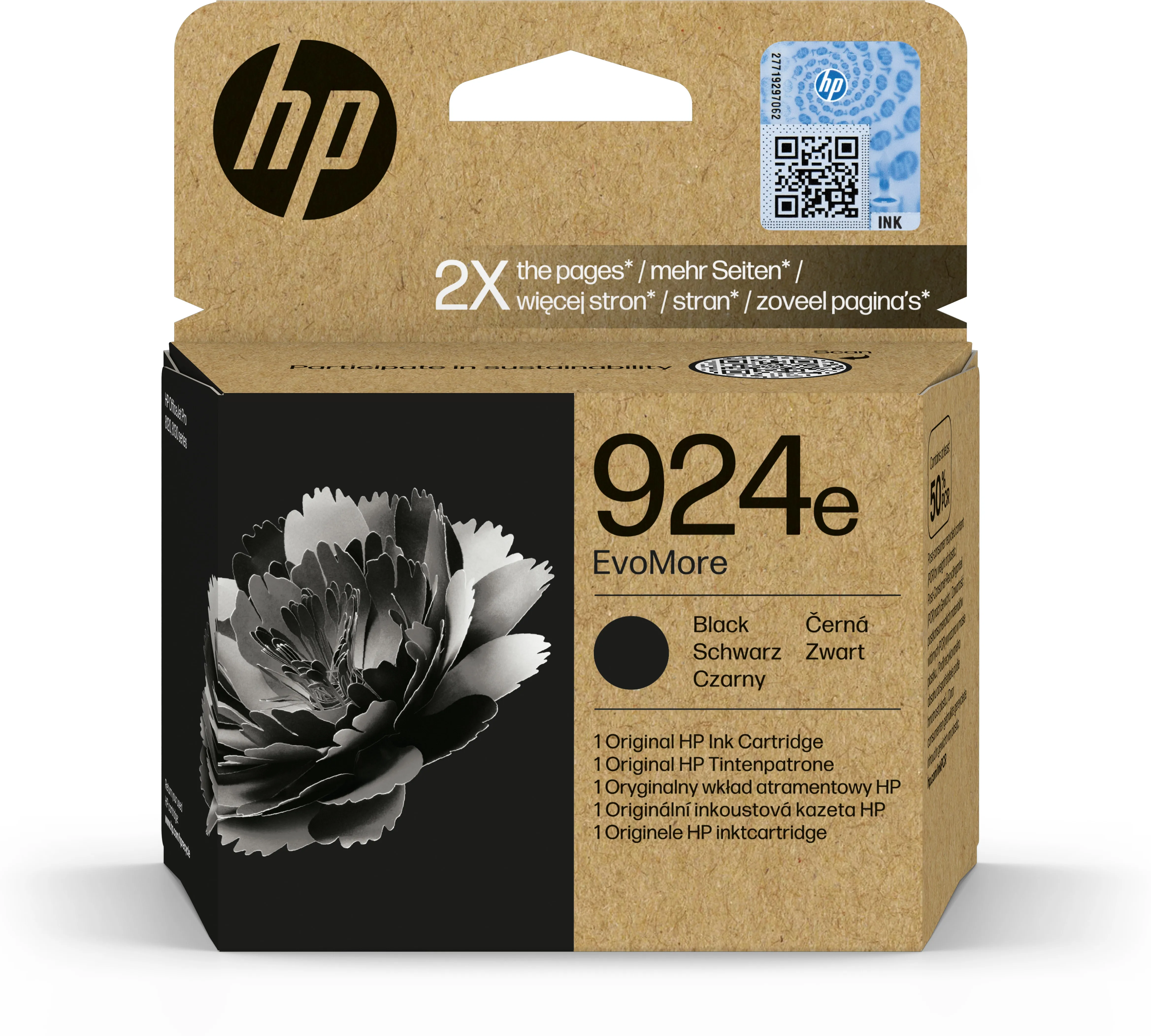 HP/InkHP 924e EvoMore BK Original Ink Ca
