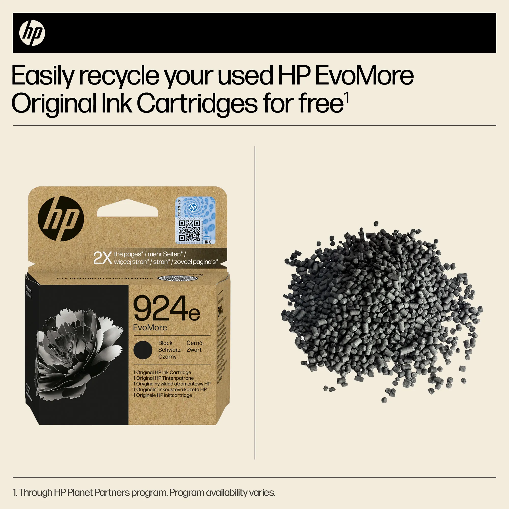 HP/InkHP 924e EvoMore BK Original Ink Ca
