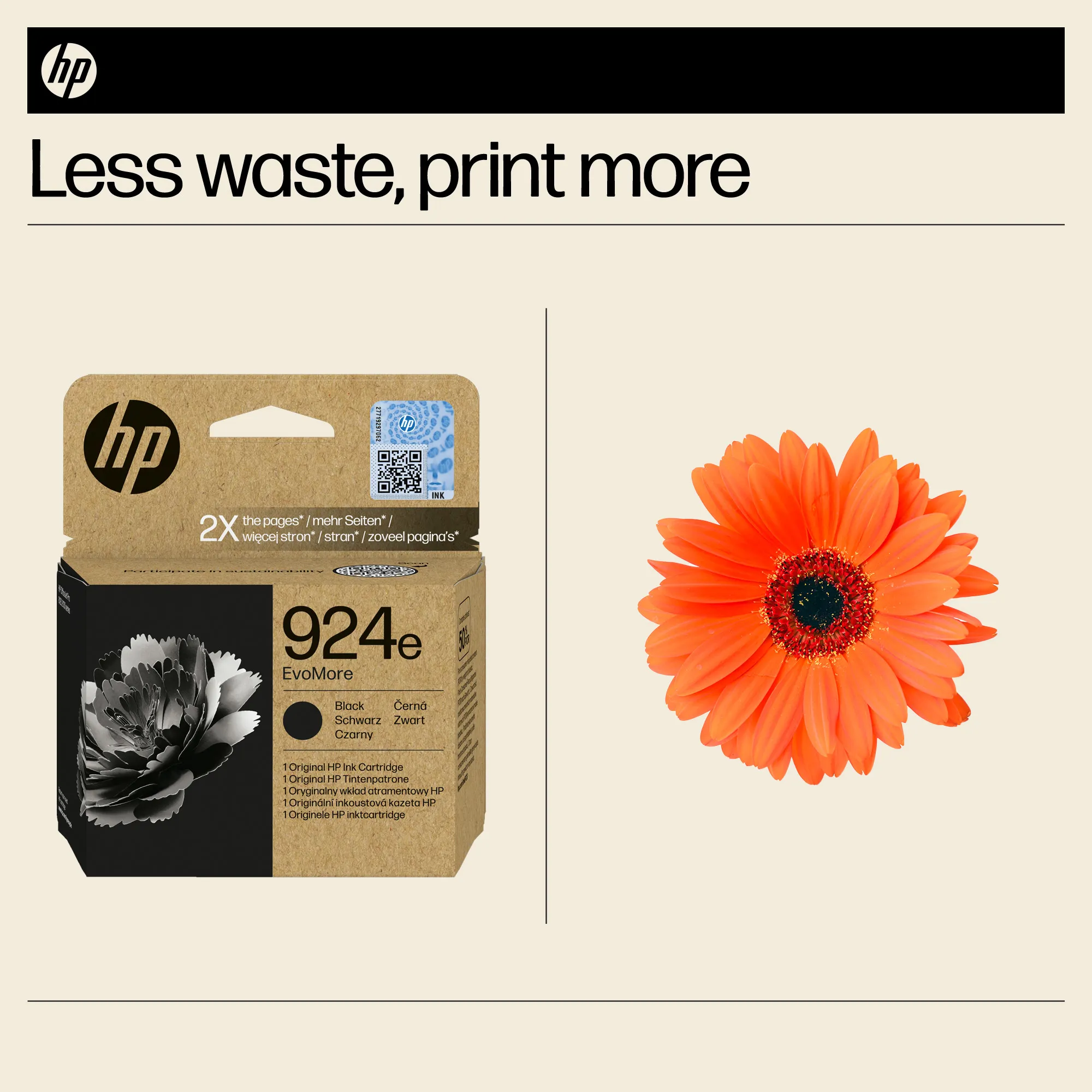 HP/InkHP 924e EvoMore BK Original Ink Ca