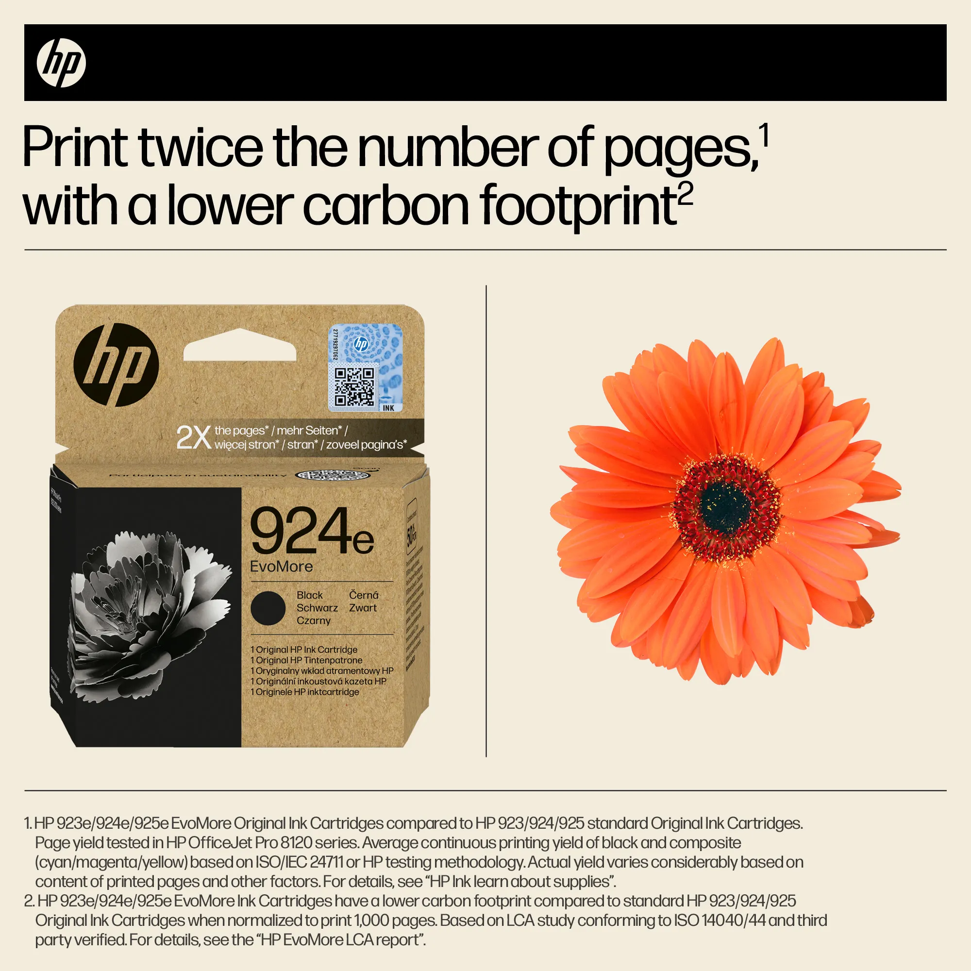 HP/InkHP 924e EvoMore BK Original Ink Ca