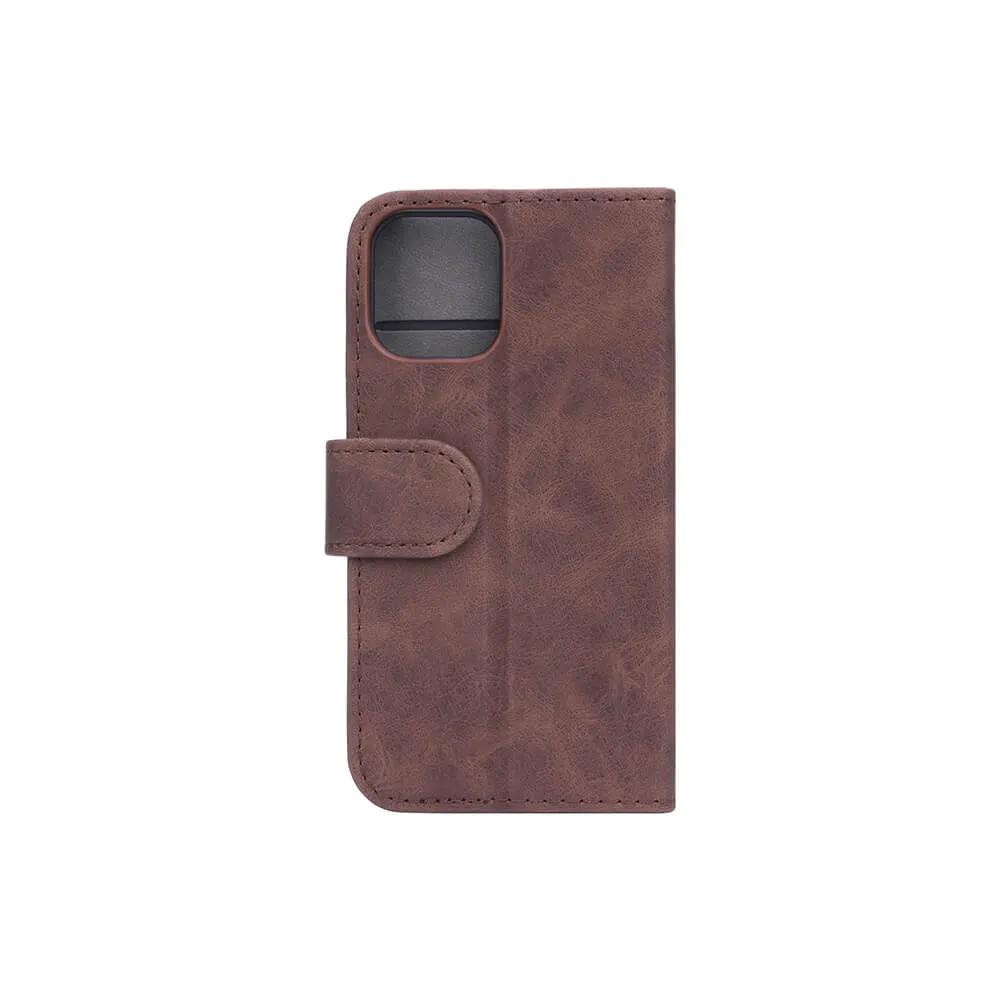 GEAR Wallet, iPhone 12 mini - pl&aring;nboksfodral, Brun