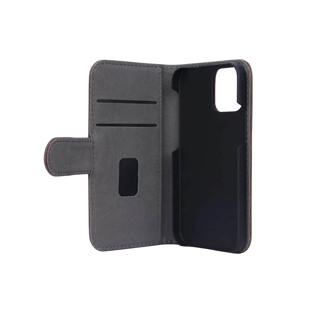 GEAR Wallet, iPhone 12 mini - pl&aring;nboksfodral, Brun
