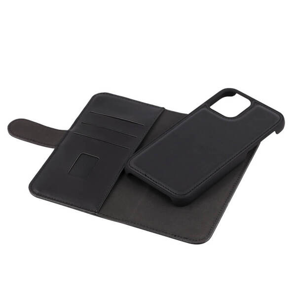 GEAR Wallet, iPhone 12 / 12 Pro - 2-in-1 lompakkokotelo, Musta
