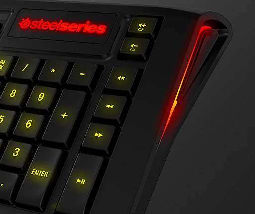 SteelSeries Apex 350 -pelin&auml;pp&auml;imist&ouml;, Musta